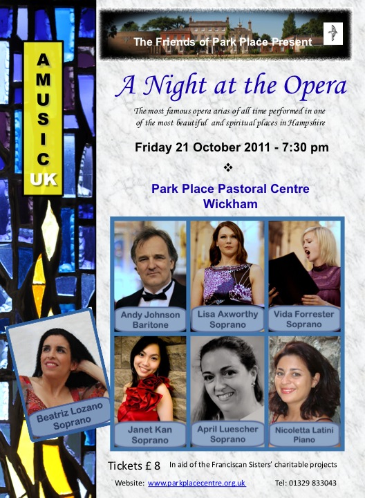 Park Place Opera Concert Flyer
