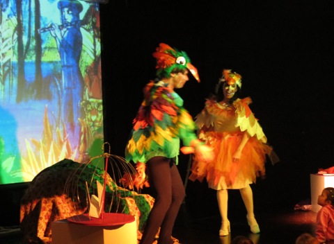 Ulrich Schrader y Beatriz Lozano en el "Dú de Papageno y Papagena"; de Mozart.